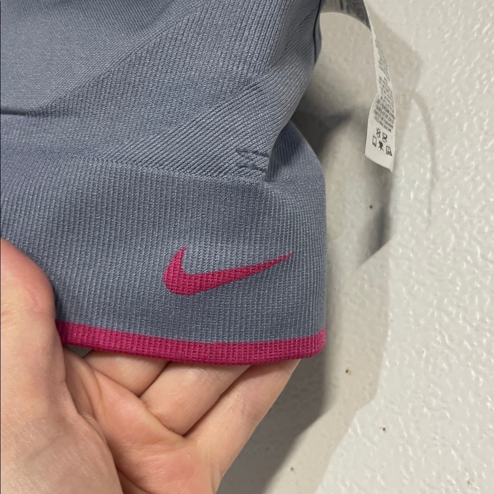 NIKE WOMENS BLUE PINK SPORTS BRA SMALL - Picture 2 of 4